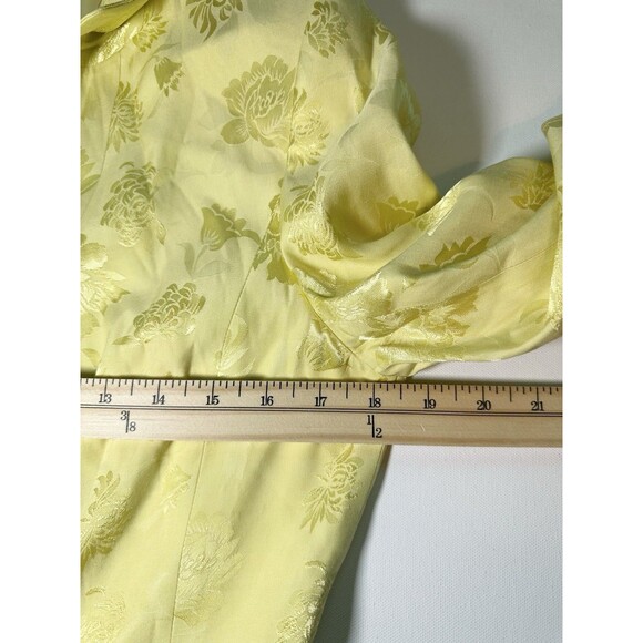 Guess Marciano Butter Yellow Floral Blazer Feminine Women's US‎ SMALL EU 40 - Picture 15 of 16
